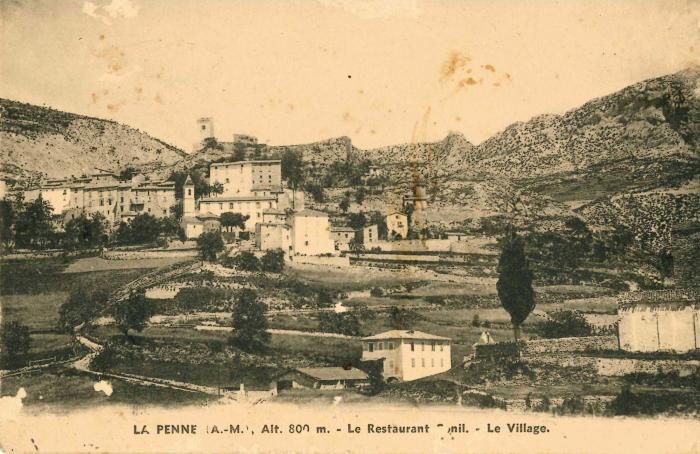 LA PENNE (A.-M.), Alt. 800m. - Le Restaurant Conil - Le Village.