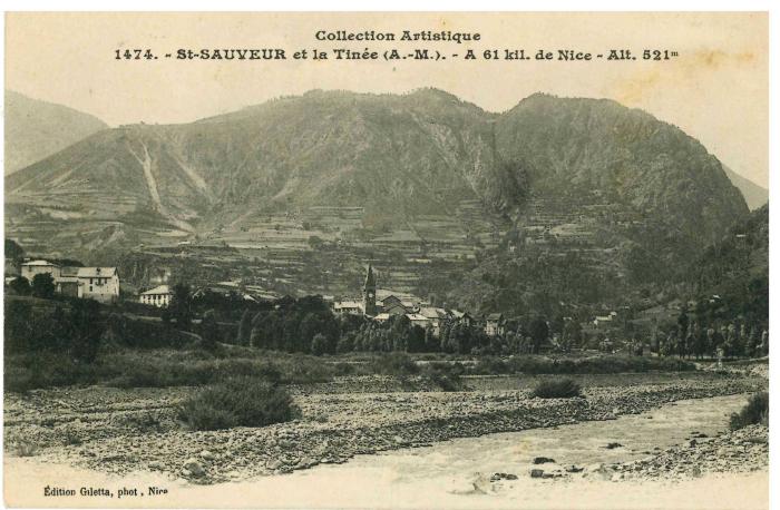 Collection Artistique 1474. - St-SAUVEUR et la Tinée (A.-M.). - A 61 kil. de Nice - Alt. 521m