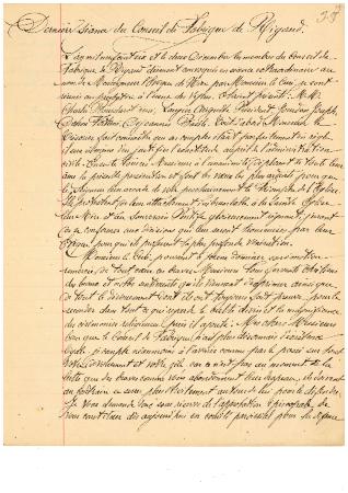 Dernière séance du conseil de fabrique de Rigaud