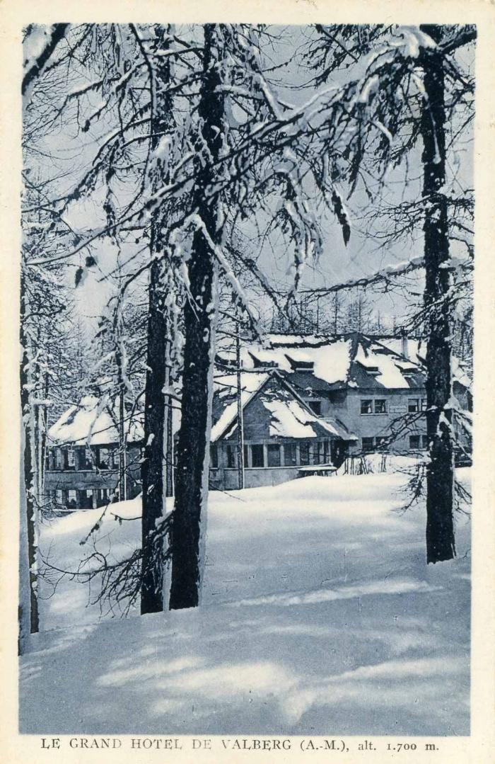 Le Grand Hôtel de Valberg (A.M.), alt. 1.700 m.